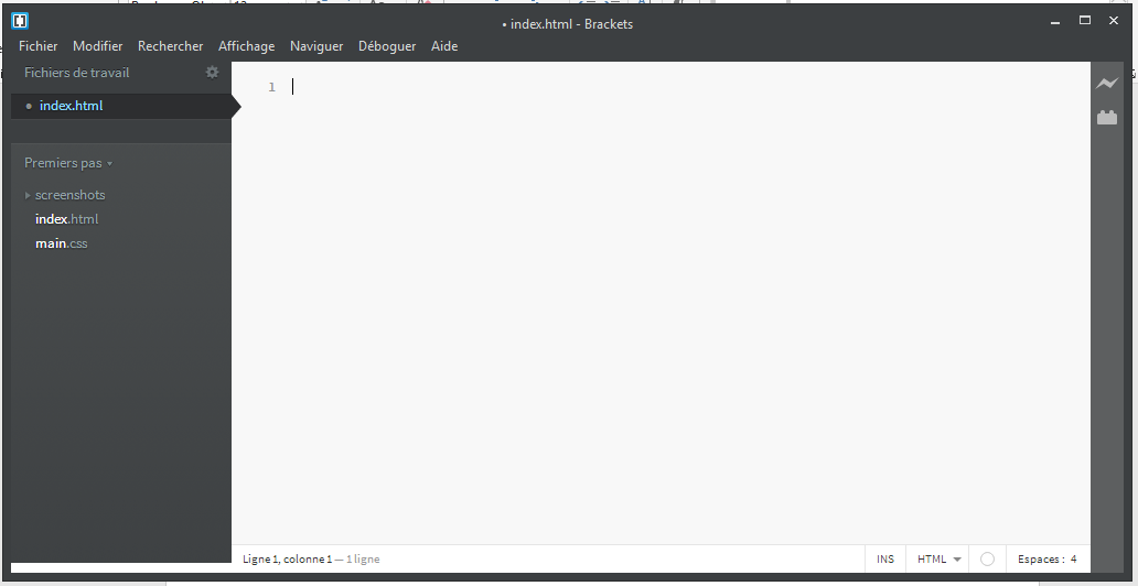 Editeur Brackets